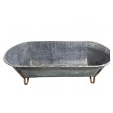 LARGE GALVANIZED METAL TUB