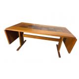 MCM DENMARK TEAK TILE TOP DINING ROOM TABLE