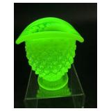 FENTON 1940ï¿½S TOPAZ OPALESCENT HOBNAIL HAT TOP