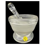 CRYSTAL MORTAR AND PESTLE SET