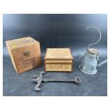 4 PC MISC LOT BOXES/TOOLS