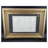 19TH CENTURY ENGLISH PEN AND INK DRAWING