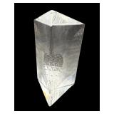 WATERFORD CRYSTAL TIME SQUARE 2000 PAPERWEIGHT
