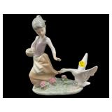 LLADRO AGGRESSIVE GOOSE FIGURINE
