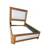 BERNHARDT PINE UPHOLSTERED QUEEN SIZE BED