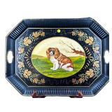 DONANDRES DESIGNERS STAFFORDSHIRE DOG TOLEWARE