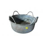 ALUMINUM BASKET PLANTER