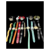 LOT OF 15 VINTAGE LADIES QUARTZ WATCHES