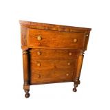 19TH CENTURY MAHOGANY EMPIRE CHEST