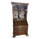DREXEL SOLID MAHOGANY 2 PC SECRETARY