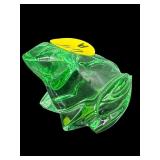 SMALL BACCARAT GREEN FROG PAPERWEIGHT