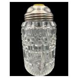 ANTIQUE CUT CRYSTAL SUGAR SHAKER
