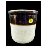 SMALL ANTIQUE BROWN MARK CROCK