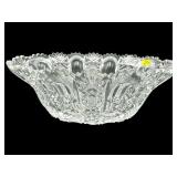 LARGE CUT CRYSTAL CONSOLE BOWL