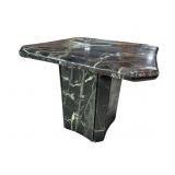 CONTEMPORARY MARBLE PEDESTAL TABLE