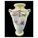 NIPPON HAND PAINTED PORCELAIN VASE