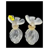 2 NINA RICCI LALIQUE FRENCH PERFUME BOTTLES