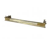 BRASS RETICULATED ANTIQUE FIREPLACE FENDER