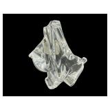 SIGNED QUALITY ART GLASS SITTING DOG PAPERWEIGHT