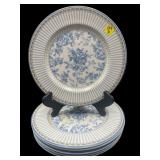 SET OF 6 ROYAL DOULTON PROVINCE FLORAL DESSERT
