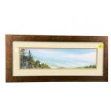 ARTIST SIGNED PANORAMIC WATERCOLOR BY HOWARD;