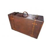LARGE WOODEN DECORATIVE TRUNK