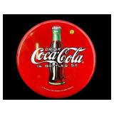 COCA COLA BUTTON ADVERTISING SIGN