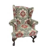 SHERRILL FURNITURE CARVED WINGBACK CHAIR
