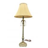 DECORATIVE PRISM BUFFET LAMP WITH SHADE