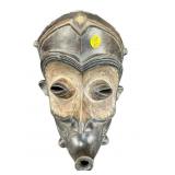 VINTAGE WOOD CARVED AFRICAN MASK