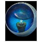 ROBERT EICKHOLT 1991 ART GLASS PAPERWEIGHT