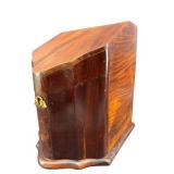 ANTIQUE MAHOGANY KNIFE BOX WITH KEY