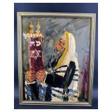 'RABBI HOLDING THE TORAH' MORRIS KATZ 1994