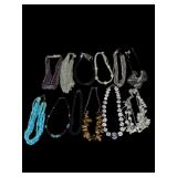 LOT OF 12 COSTUME JEWELRY NECKLACES