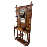 TIGER OAK ENGLISH HALL TREE