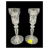 PR OF MARQUIS BY WATERFORD CRYSTAL CANDLESTICKS