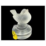 LALIQUE FRANCE FROSTED BIRD FIGURINE