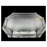 BEVELED GALLERY TOP SERVING MIRROR