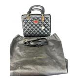 AUTHENTIC ST. JOHN QUILTED LEATHER TOP HANDLE