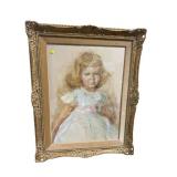 HAND DRAWN PORTRAIT IN ORNATE FRAME