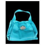 B. MAKOWSKY TEAL LEATHER SHOULDER BAG