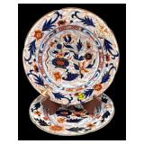 PR OF 19TH CENT. PORCELAIN DEEP DISH PLATES