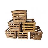 LOT OF 6 APPLE CRATES