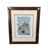 LIMITED EDITION WATERCOLOR PRINT OF CHURCH OF THE