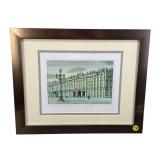 FRAMED SIGNED WATERCOLOR PRINT OF THE WINTER