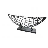 METAL WIRE BOAT FRUIT BASKET