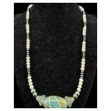 STERLING CLASP CULTURED PEARL NECKLACE