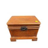 WOODEN 2 HANDLED STORAGE BOX