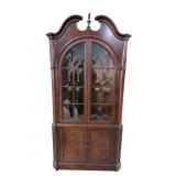 ETHAN ALLEN MAHOGANY CORNER CABINET