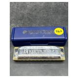 HOHNER BLUES HARP HARMONICA IN CASE